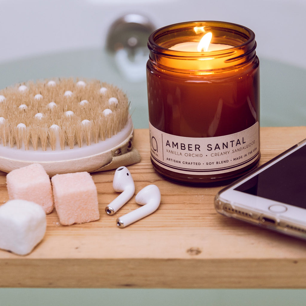 Amber Santal Soy Candle