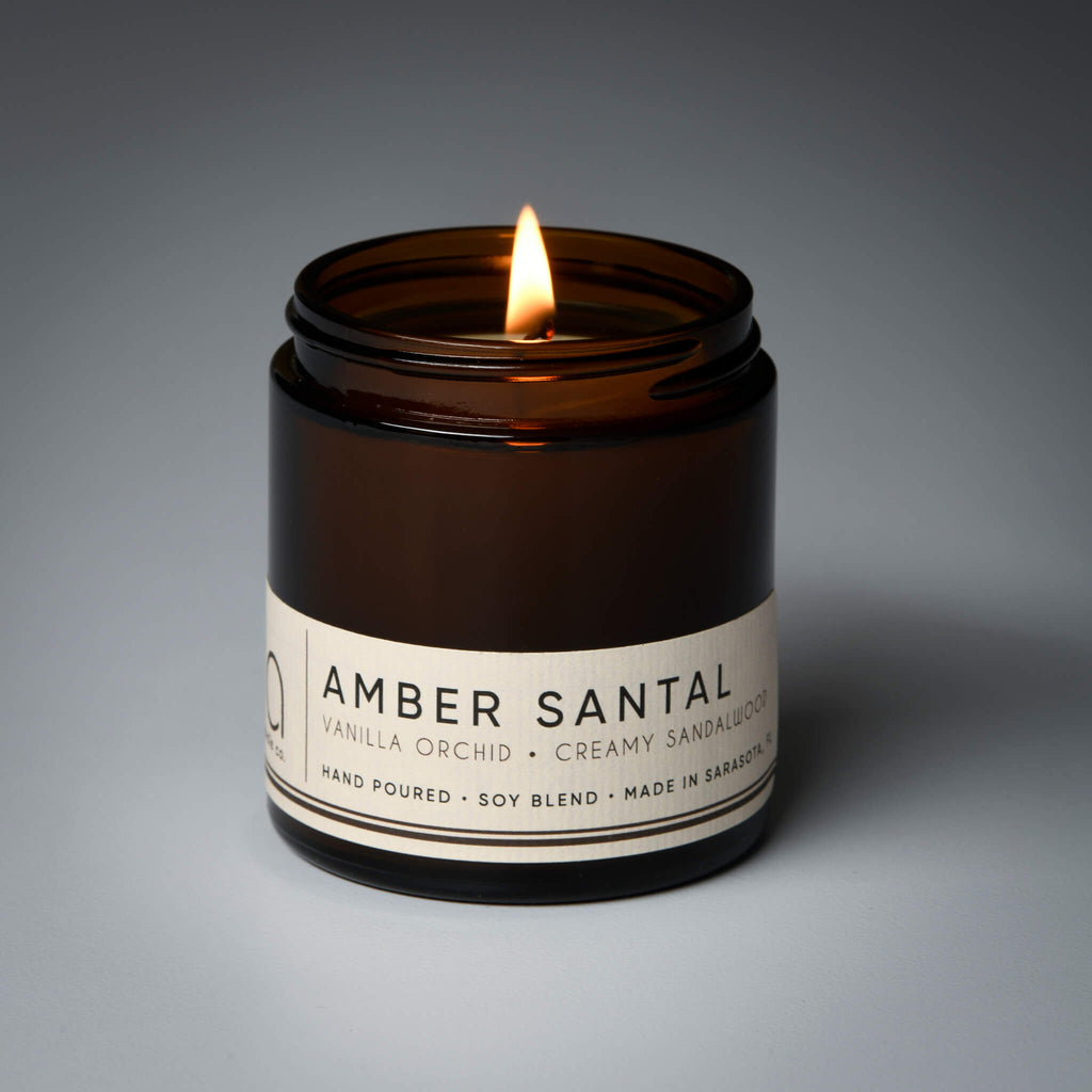 Amber Santal Soy Candle