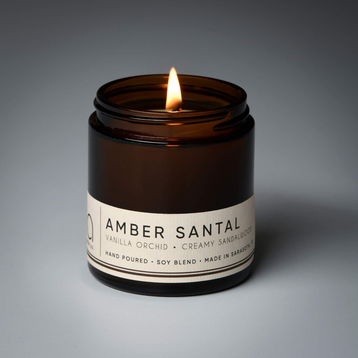Amber Santal Soy Candle